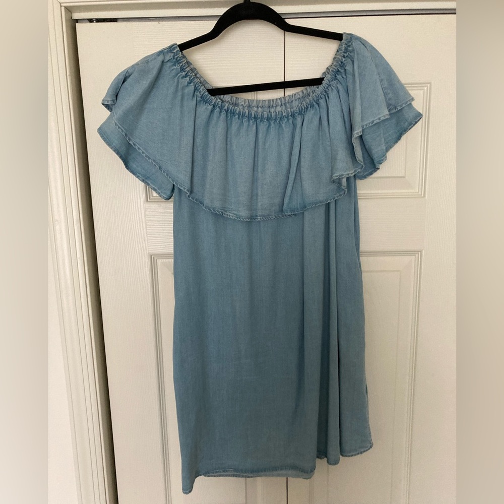 Zara premium denim collection dress